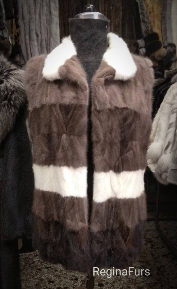 Genuine top mink vest
