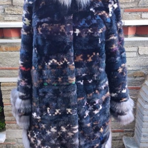 Real Fur Coat/ Genuine Golden Island Fox Fur Coat -  Norway