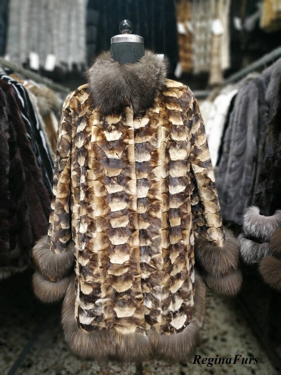 Natural hot sale mink coat