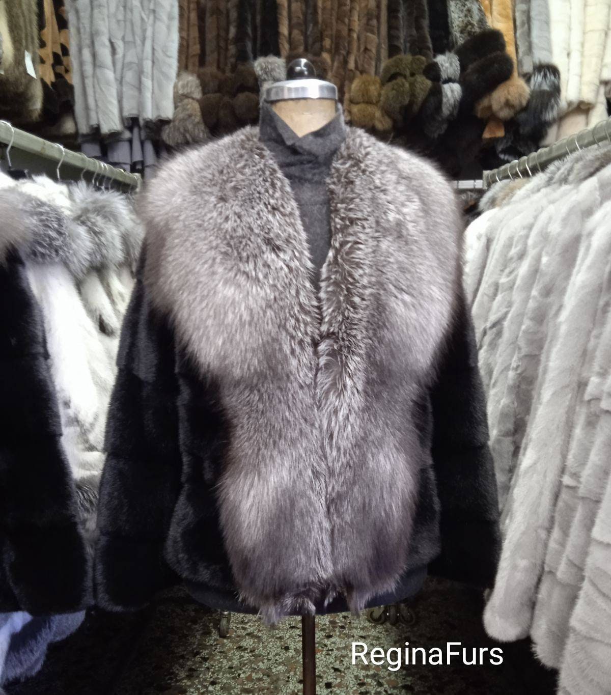 110cm Women Luxury Full Pelt Real White Fox Fur Coat Genuine Natural Fur  Jacket