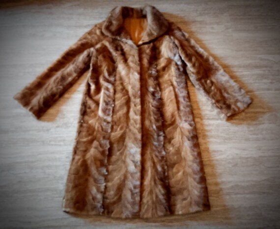 Items similar to Fur Coat/ Real fur/ Mink fur/ brown color on Etsy