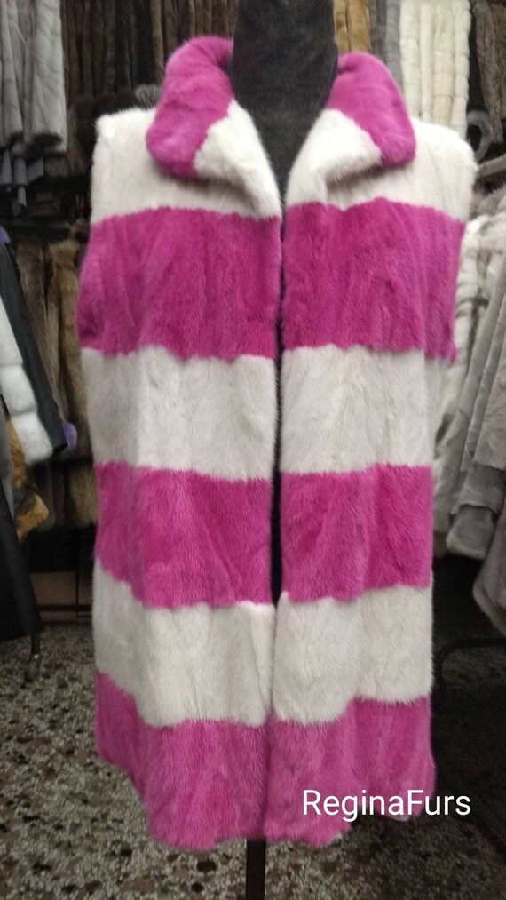 Real Fur/ Genuine Mink Fur Vest 