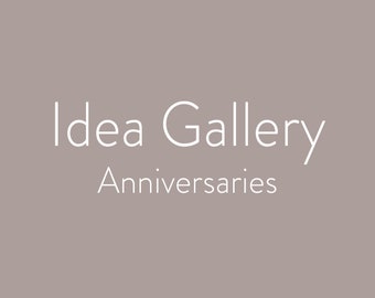 Idea Gallery－Anniversaries