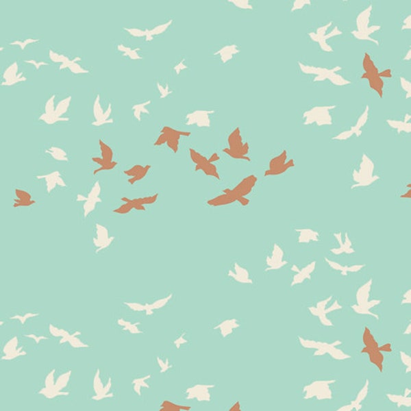 Aves Chatter Shine - Winged Birds - Bonnie Christine for Art Gallery Fabrics - quilting cotton fabric - WNG-1026