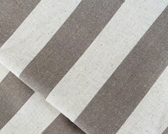 2" Paski Big Duck Canvas Fabric - 12oz 57/58" Mieszanka lnu Taupe