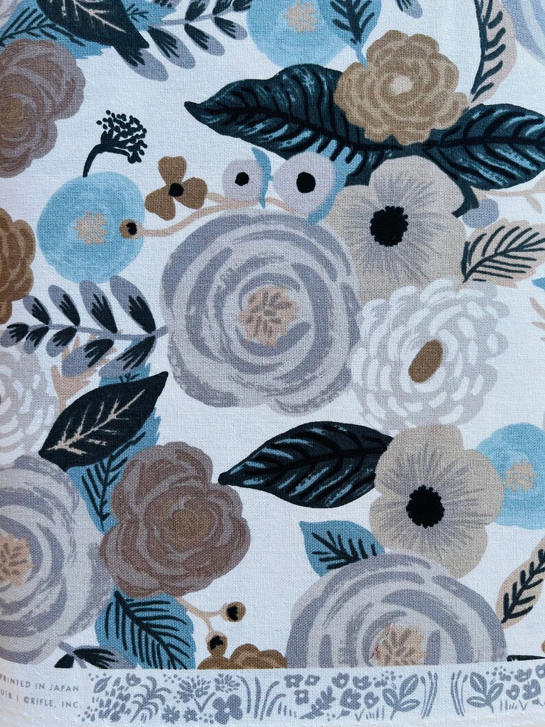 Rifle Paper Co Fabric Garden Party Juliet Rose Linen Multi Etsy