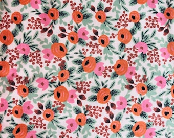 Primavera Rosa - Tela ruborizada - Rifle Paper Co. - Algodón + Acero
