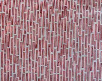 Tela de algodón color melocotón con vetas de madera: material de acolchado «In The Woods»