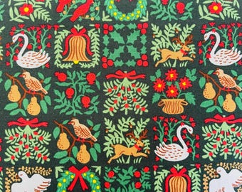 Holiday Classics III – Świąteczna Gobelinowa Tkanina Evergreen – Papier Karabinowy – Współbawełna + Stal – RP616-EV2