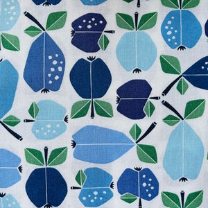 Under the Apple Tree-Orchard Azure Fabric-Loes Van Oosten