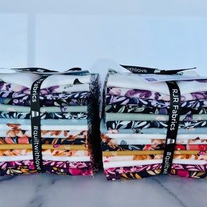 Mariposas en el jardín, Paquete de 15 piezas de Fat Quarter, RJR, Algodón y acero