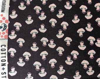 Mushroom Print Fabric: In The Woods Collection - Cotton + Steel
