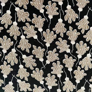 In The Vegetable Garden - Radish - Winter Solstice Fabric - Loes Van Oosten - LV805-WS4