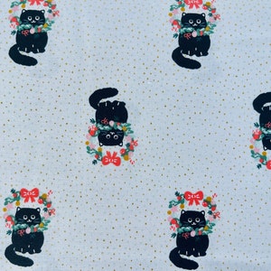 Det var natten innan Catmas - Jag drömmer om en vit Catmas - Spear Mint M - Cotton Steel