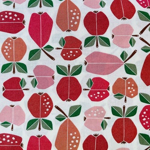 Under the Apple Tree-Orchard Apple Red Fabric-Loes Van Oosten Cotton + Steel -Quilting Cotton - LV503-AR1