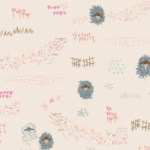 Lambscape  Ashen - Lambkin - Bonnie Christine for Art Gallery Fabrics - quilting cotton fabric -  LMB-18732
