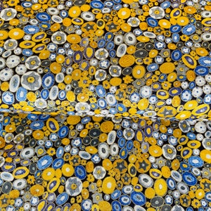 Robert Kaufman - Circles Cobalt Metallic - Gustav Klimt Robert Kaufman - SRKM-17183-72