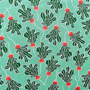 In The Vegetable Garden - Radish - Fresh Harvest Fabric - Loes Van Oosten - LV805-FH3