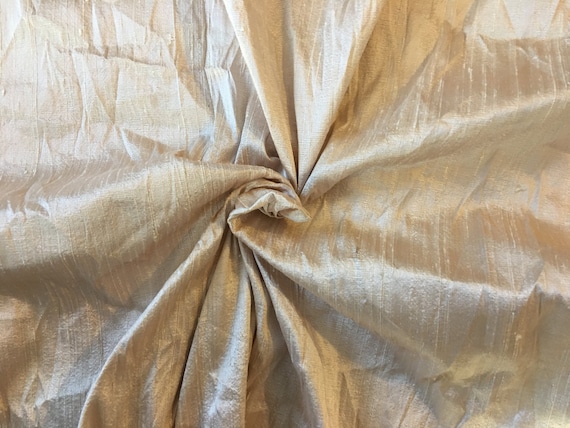 Indian Silk Dupioni Fabric.rose Gold.100% Silk. 55 Wide | Etsy