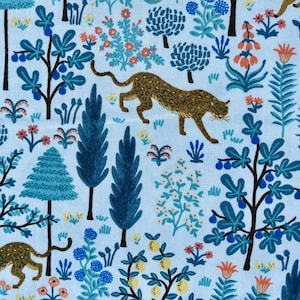 Camont Menagerie Creme Metallic Fabric Rifle Paper Co Quilting Cotton Fabric Cotton+ Steel - RP700-CR2M