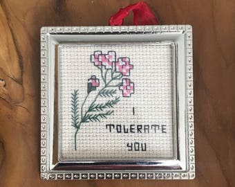 I Tolerate You - Victorian Flower Language Ornament - Valerian