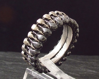 RAVENS SKULLS BAND-silver 925