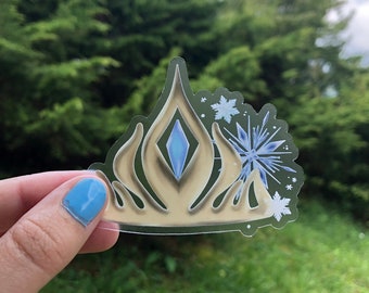 Elsa Crown Sticker