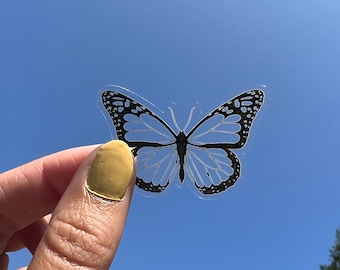 Autocollant papillon clair - Autocollant papillon - Papillon