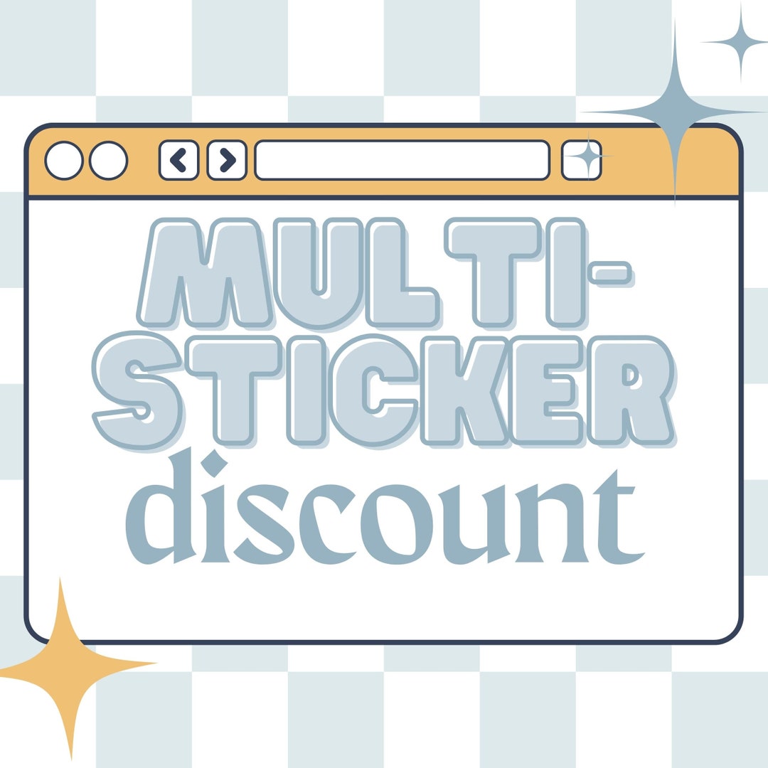 Sticker Bundle Discount - Sticker Bundles - Multi-sticker Discount - Etsy
