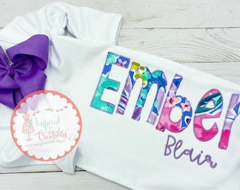 Personalized Appliqué Baby Gown: Cotton Coming Home Outfit