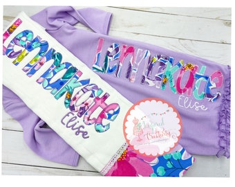 Bata de bebé con apliques personalizados: Traje de algodón para volver a casa