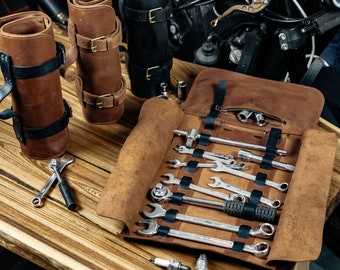 Leather Tool Roll, Leather Tool Kit Storage Bag, Multi Functional Leather  Kit Bag Bicycle Repair Tool Kit Bag - AliExpress