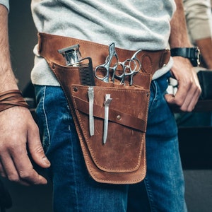 Tool Belt for florist, Hairdresser leather belt harness