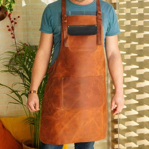 Womens Bartender Leather Apron Customazed Leather Carpenter Apron Custom Logo