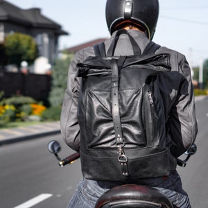 Black Leather Backpack, Large Leather Backpack, Men's Leather Backpack, Gift for men, Backpack for him, Quality Elegant Leather Backpack men