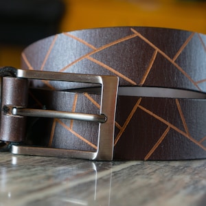 Premium Handcrafted Leather Belt for Men | Personalized Genuine Leather Belt | Artisan Gift for Him, Dad, Husband – Free Custom Engraving