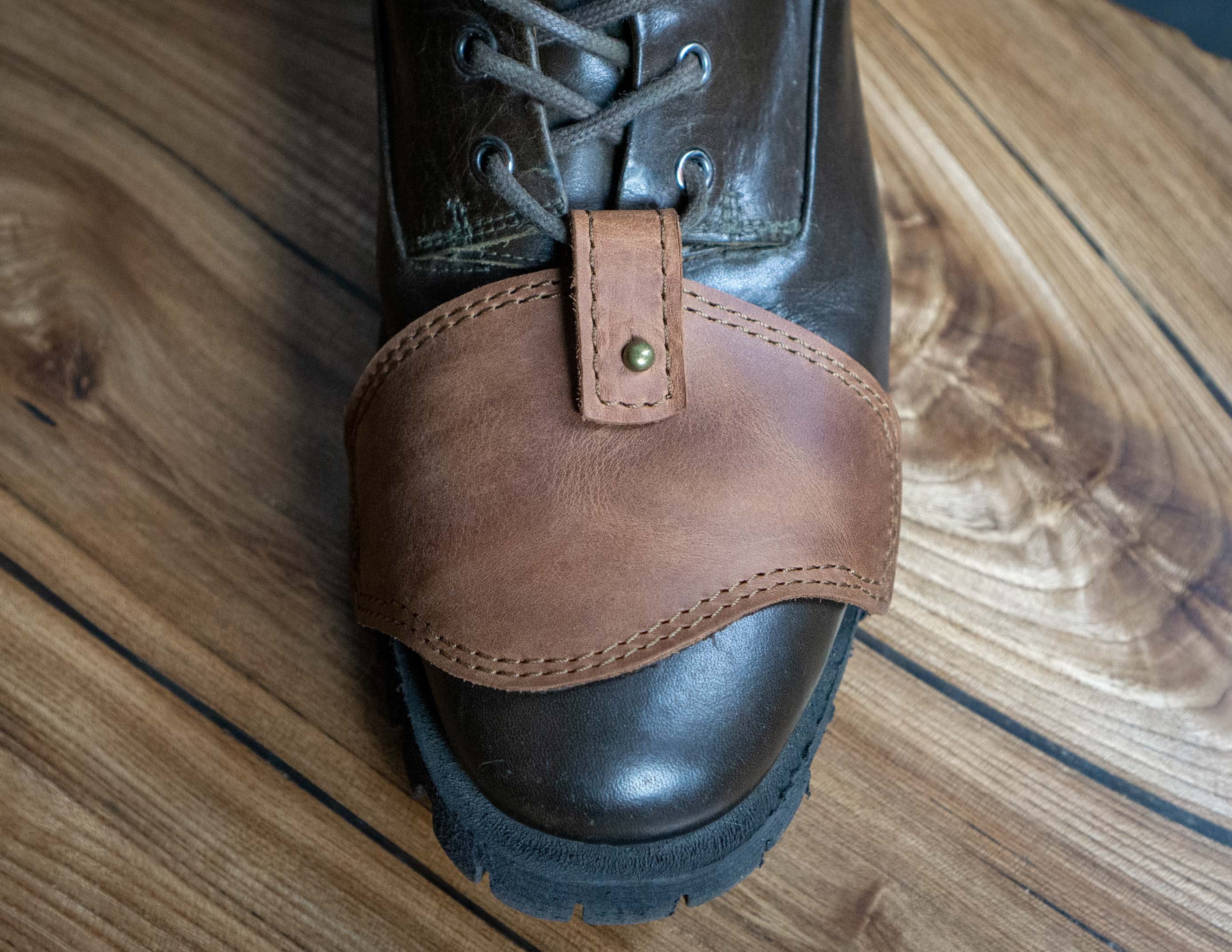 Motorcycle Boot Protector Shifter Protector Leather Shoes Etsy