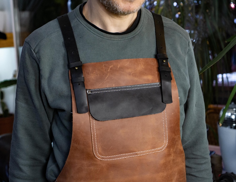Split Leg Leather Apron, leather apron blacksmith, leather apron woodworking, Leather Apron Personalized, Grilling leather apron, BBQ apron