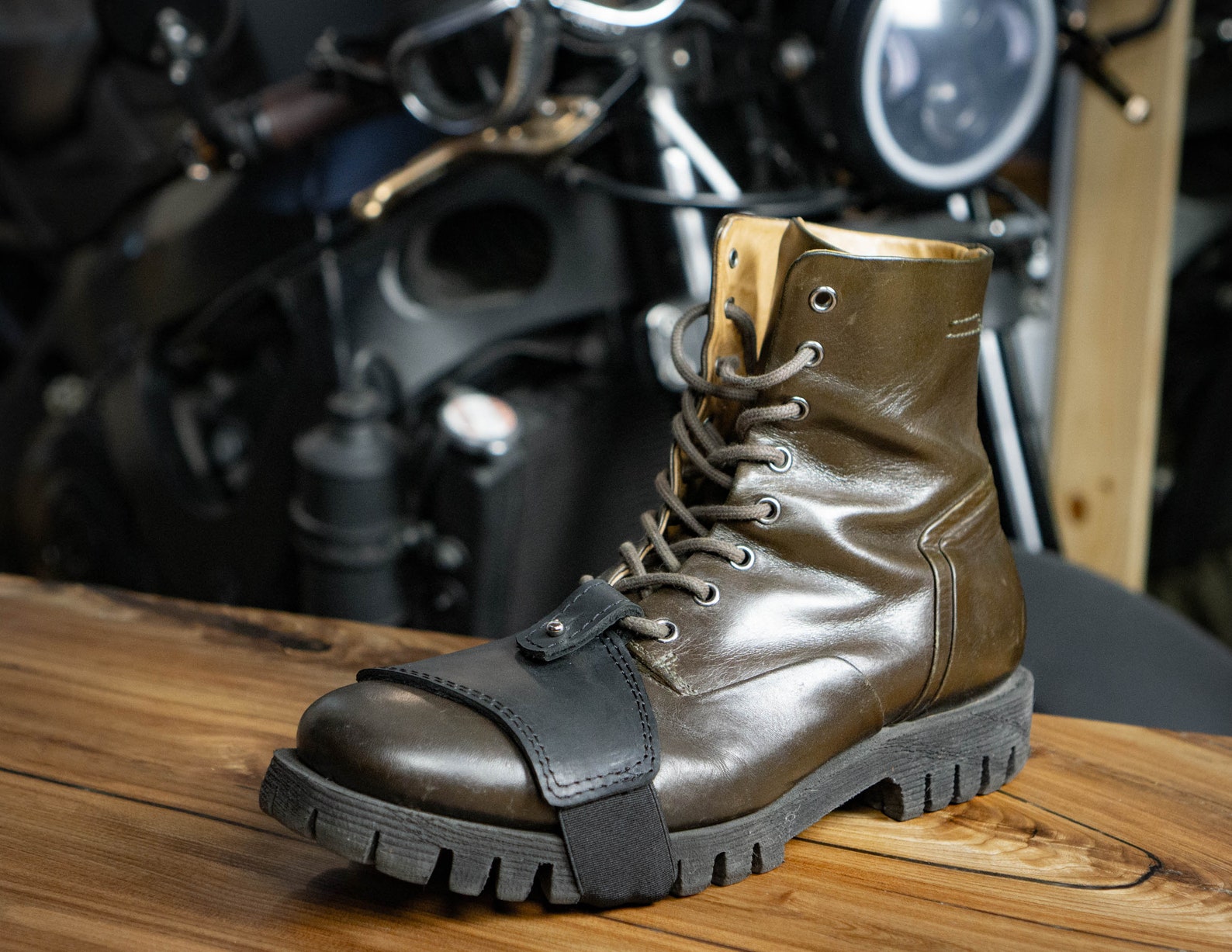 Boot Protector Motorcycle Shifter Boot Protector Leather Etsy
