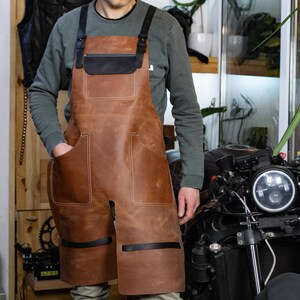 Split Leg Leather Apron, leather apron blacksmith, leather apron woodworking, Leather Apron Personalized, Grilling leather apron, BBQ apron