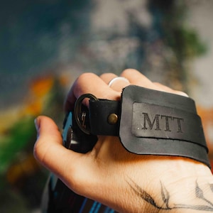 Leather Camera Hand Strap – Handmade Personalized Wrist Strap for DSLR & Mirrorless