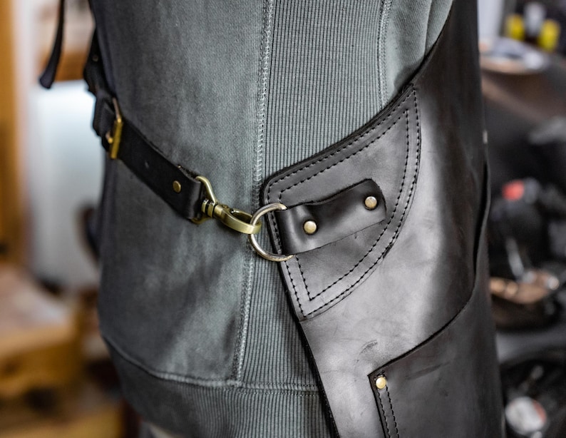 Split Leg Leather Apron, leather apron blacksmith, leather apron woodworking, Leather Apron Personalized, Grilling leather apron, BBQ apron