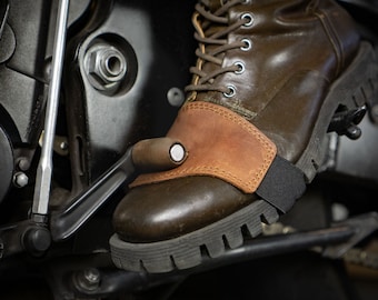 Motorcycle Shifter Boot Protector,Left Boot Protector,Motorcycle gifts for men,Leather Boot Protector Personalized, shifter boot protector