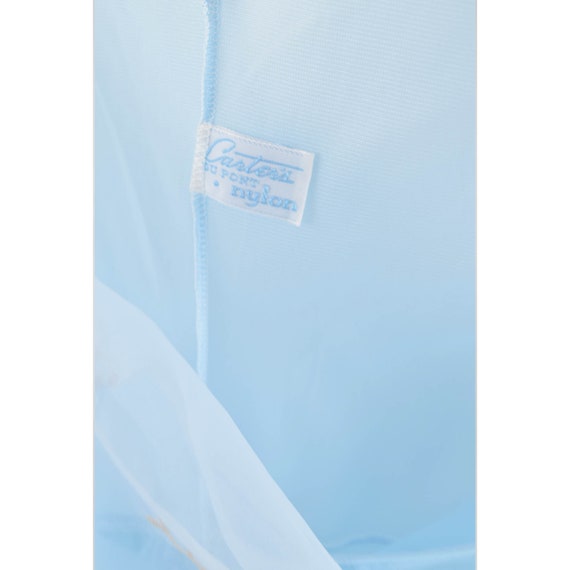 50s Carter's Blue Nylon Nightgown-1950s Sleepwear… - image 7