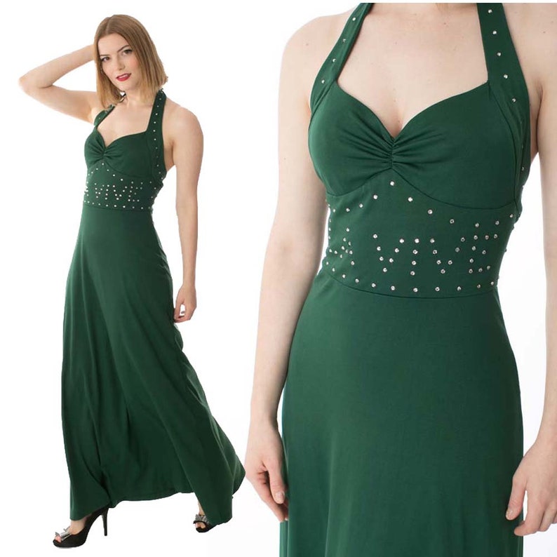 Sweetheart Halter Maxi Dress