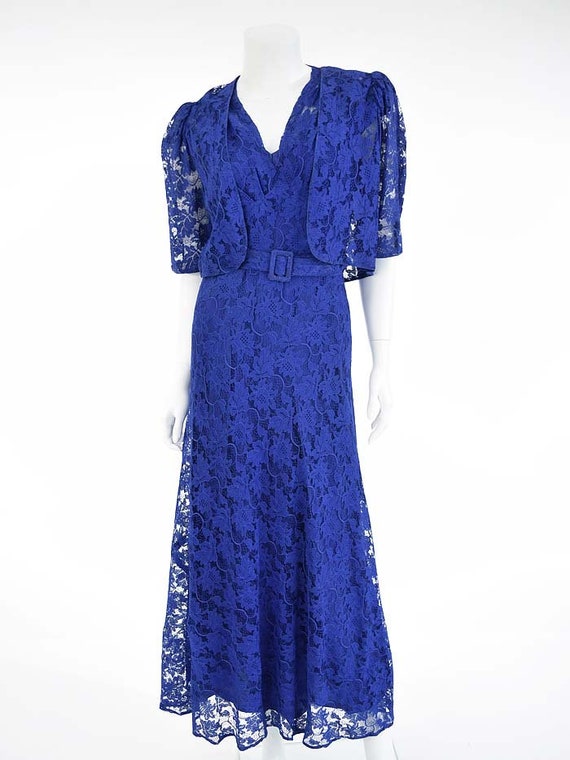 1930s Alice Bias Cut Midi Dress and Bolero - Bloomsbury
