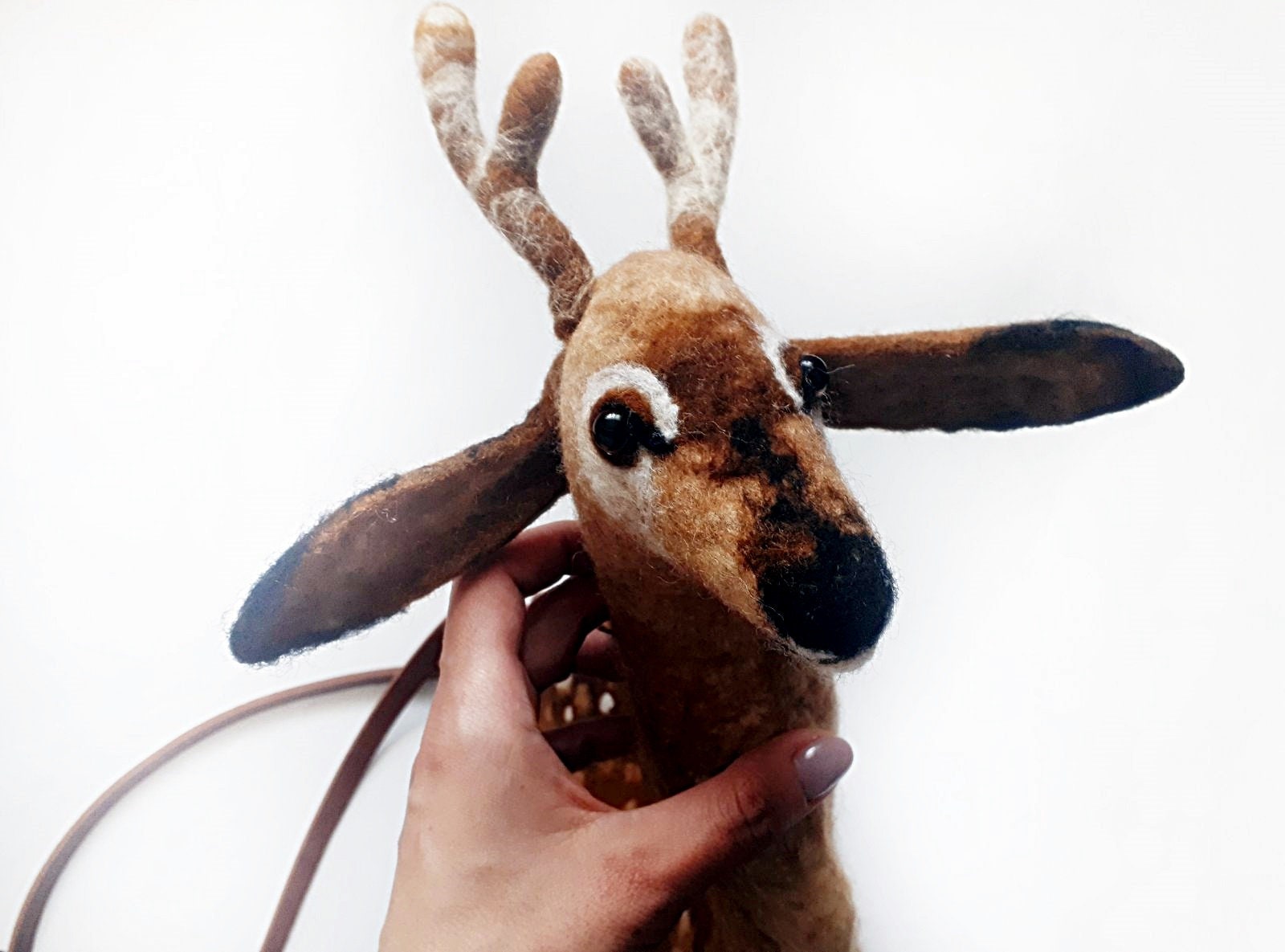 Felted bag deer Bag deer Felted bag Felted deer Bag animal Etsy Polska