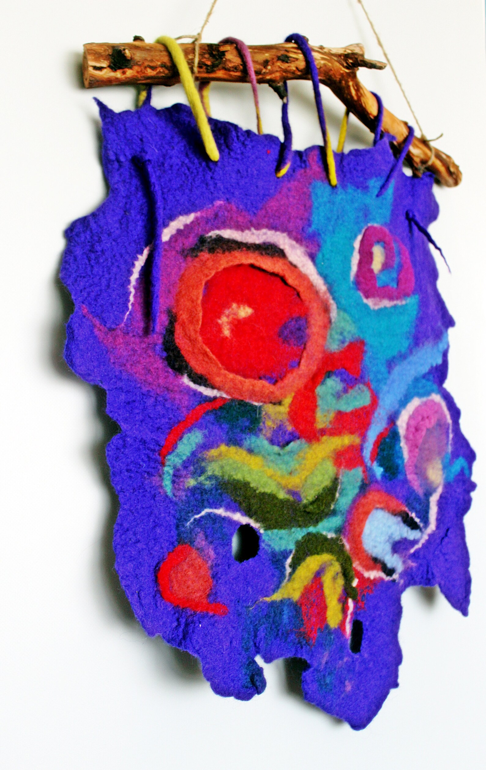 Felt Wall decor Panels decor for wall home decor Blue mural Etsy