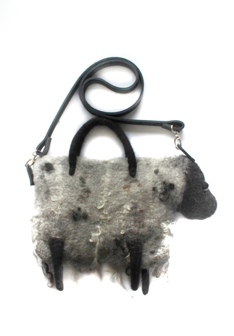 Felted Bag Sheep Wool Felt Tote Bag Sheep Bag of Wooltote Etsy
