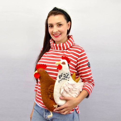 Chicken felted bag shops